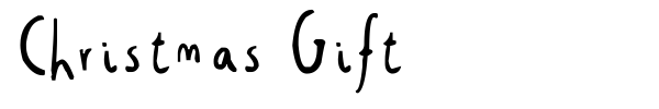 Christmas Gift font preview